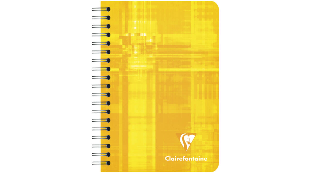 Notitieboek Clairefontaine A7+ 95x140 ruit 5x5 100blz 90gr assorti