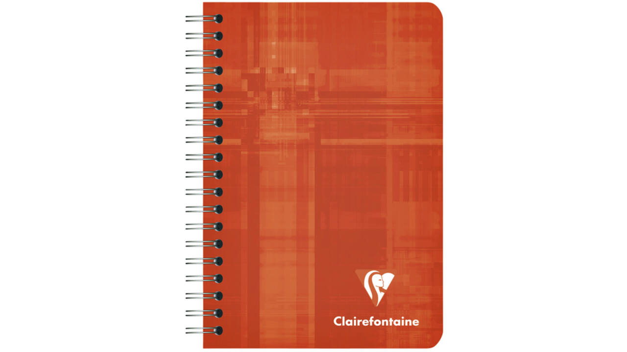 Notitieboek Clairefontaine A7+ 95x140 ruit 5x5 100blz 90gr assorti