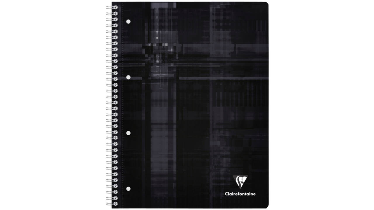 Collegeblok Clairefontaine Studium A4+ ruit 5x5mm 4-gaats 80 pagina's assorti