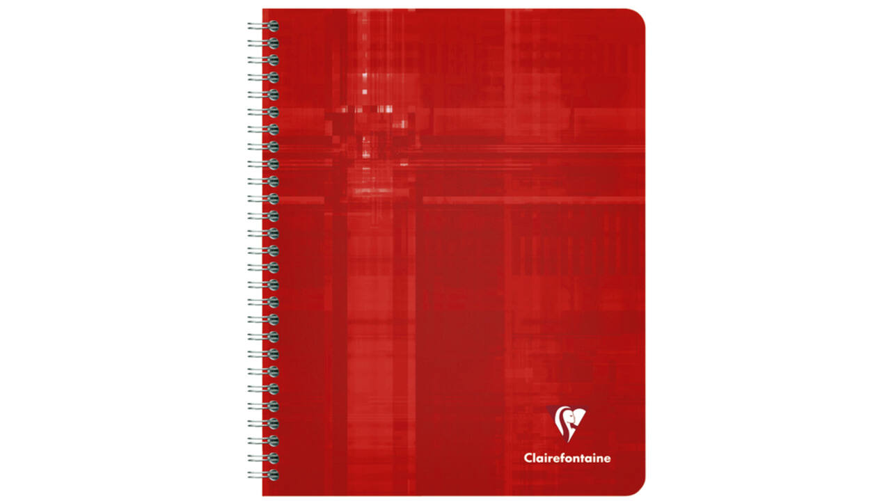 Schrift Clairefontaine A5+ ruit 5x5mm 120 pagina's 90gr assorti