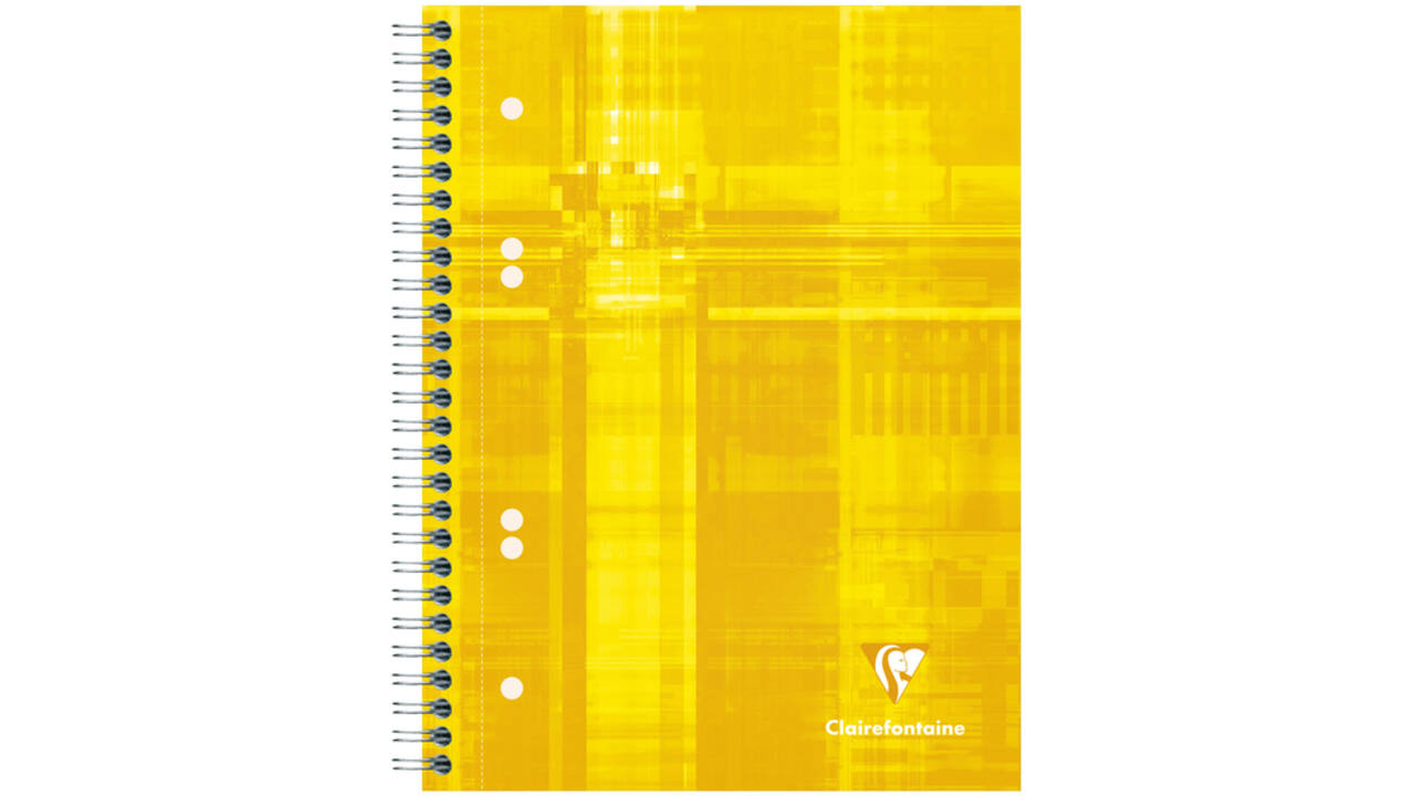 Collegeblok Clairefontaine Studium A5+ ruit 5x5mm 6-gaats 80 pagina's assorti