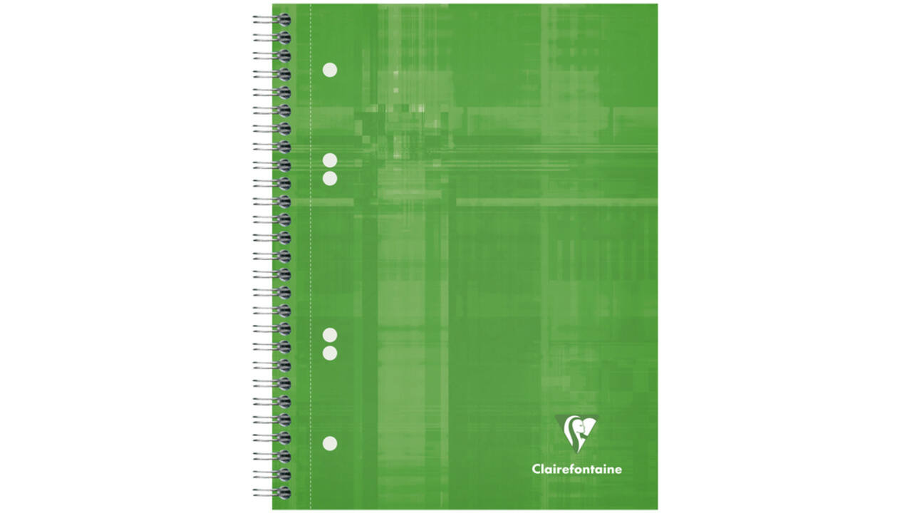 Collegeblok Clairefontaine Studium A5+ ruit 5x5mm 6-gaats 80 pagina's assorti
