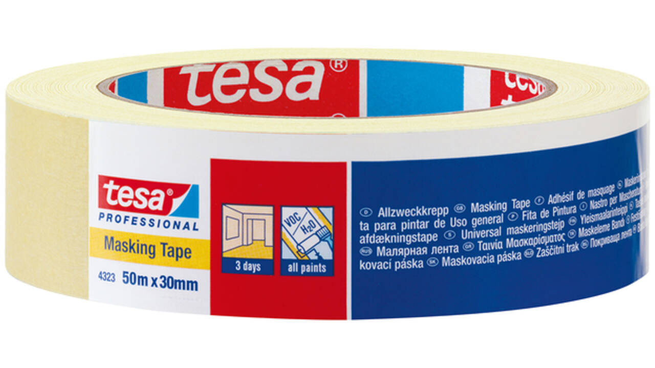 Afplaktape Tesa 04323 professional 19mmx50m
