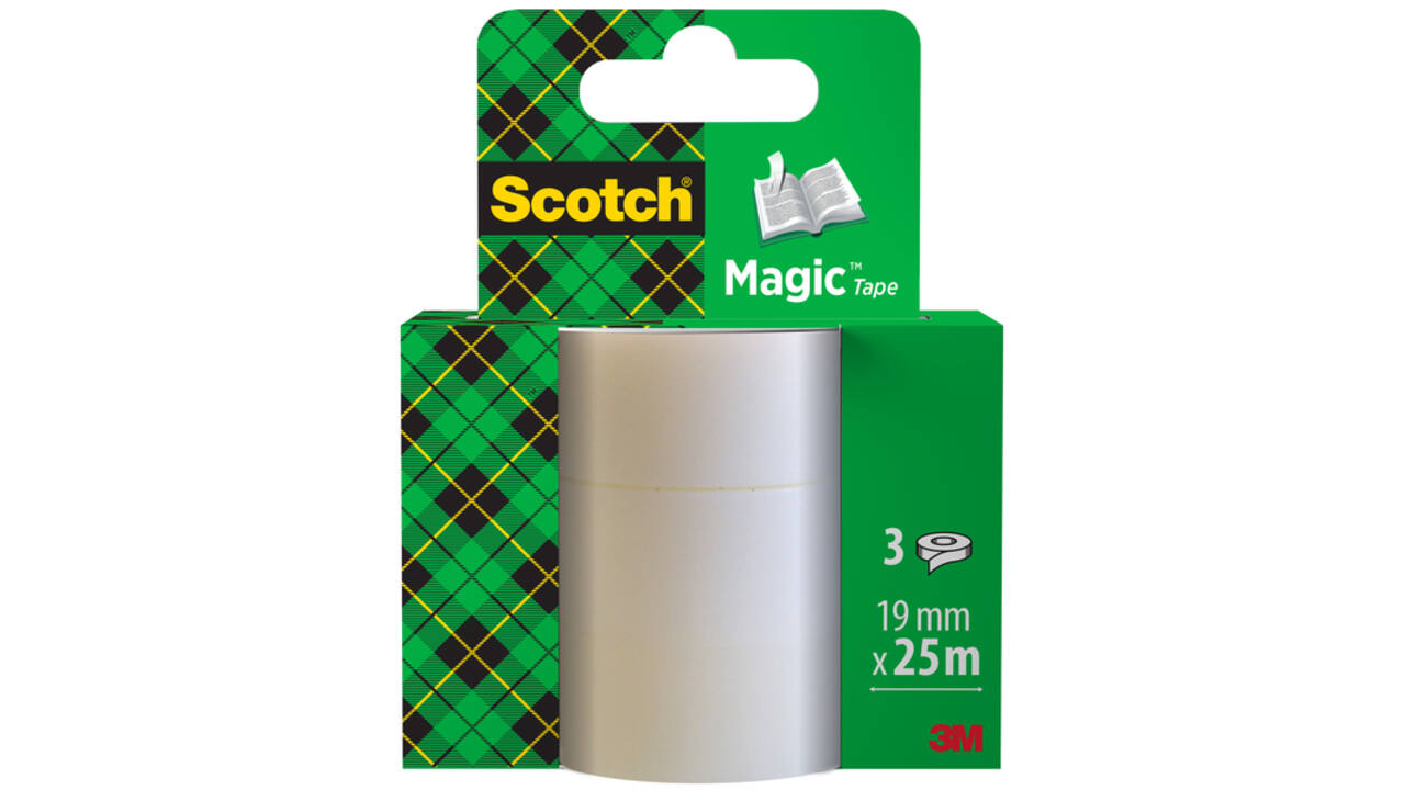 Plakband Scotch Magic 819 19mmx25m onzichtbaar