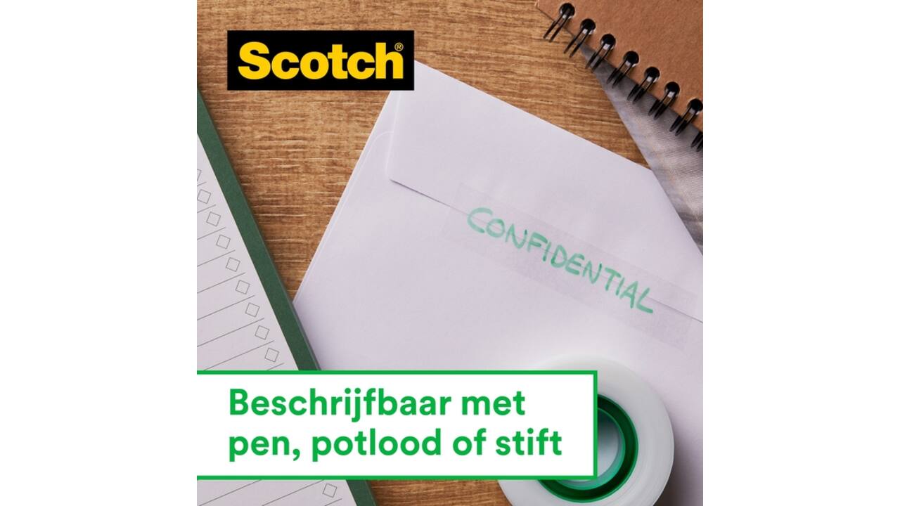 Plakband Scotch Magic 819 19mmx25m onzichtbaar