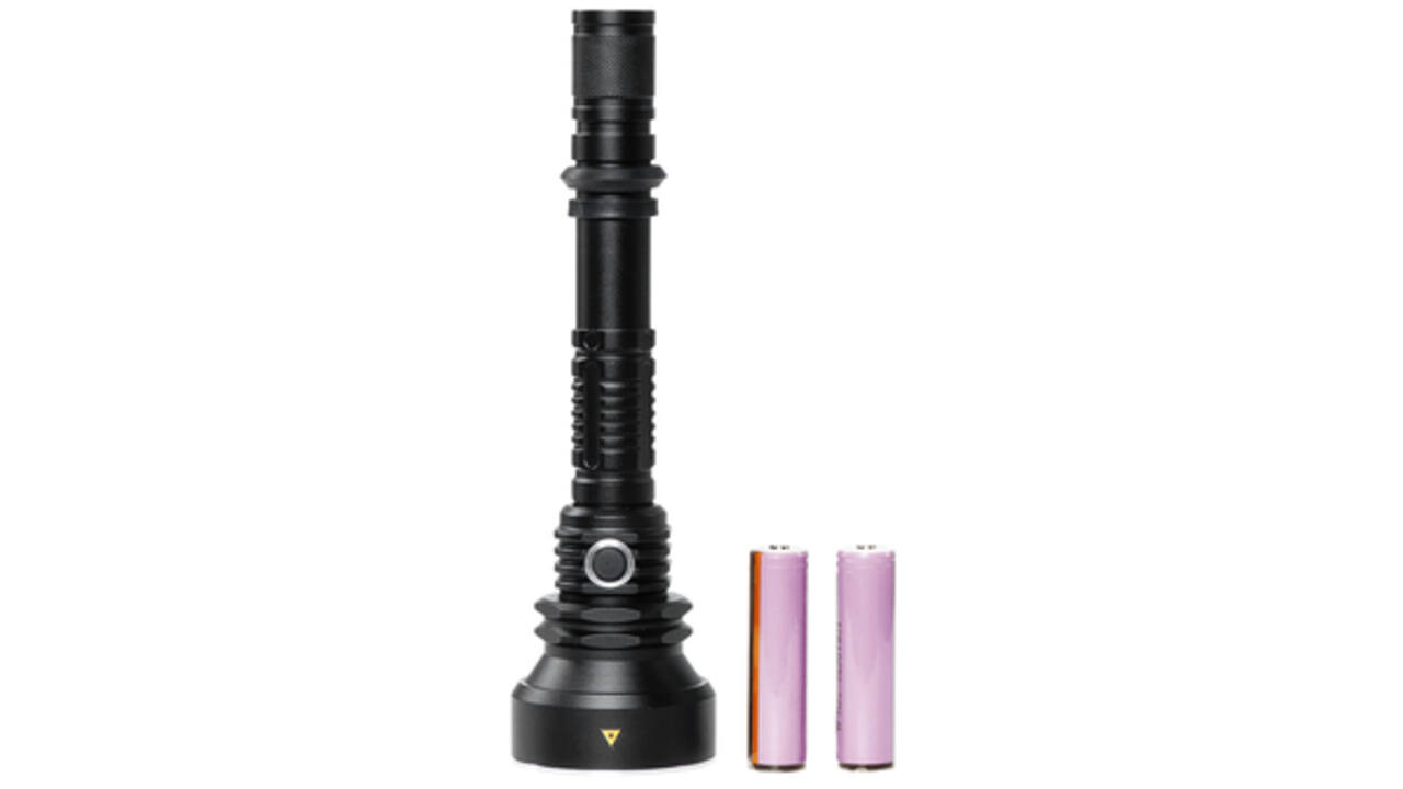 Zaklamp MAUL Helios LED 23cm accu lichtbereik 300m 10W