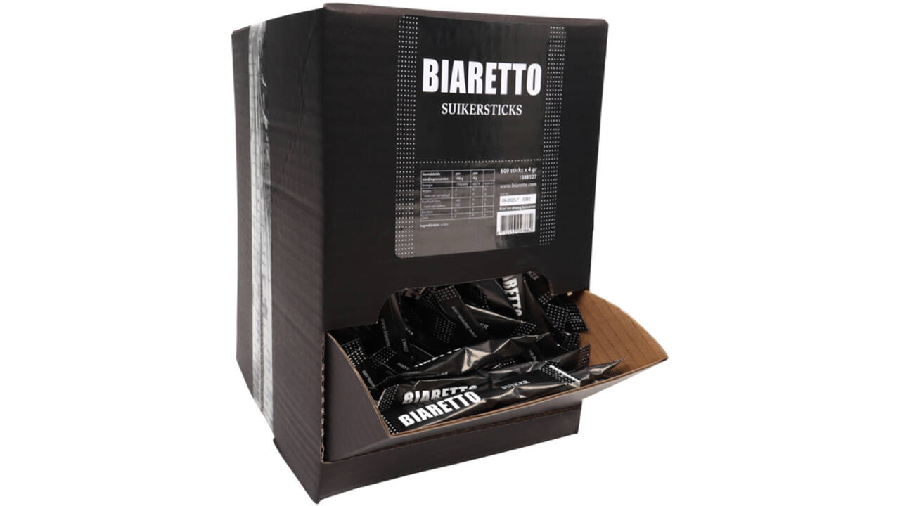 Suikersticks Biaretto 4 gram 600 stuks