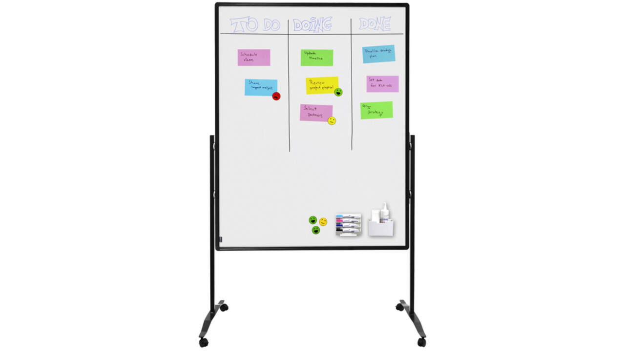 Scheidingswand + whiteboard Legamaster Premium Plus 150x120cm geëmailleerd staal