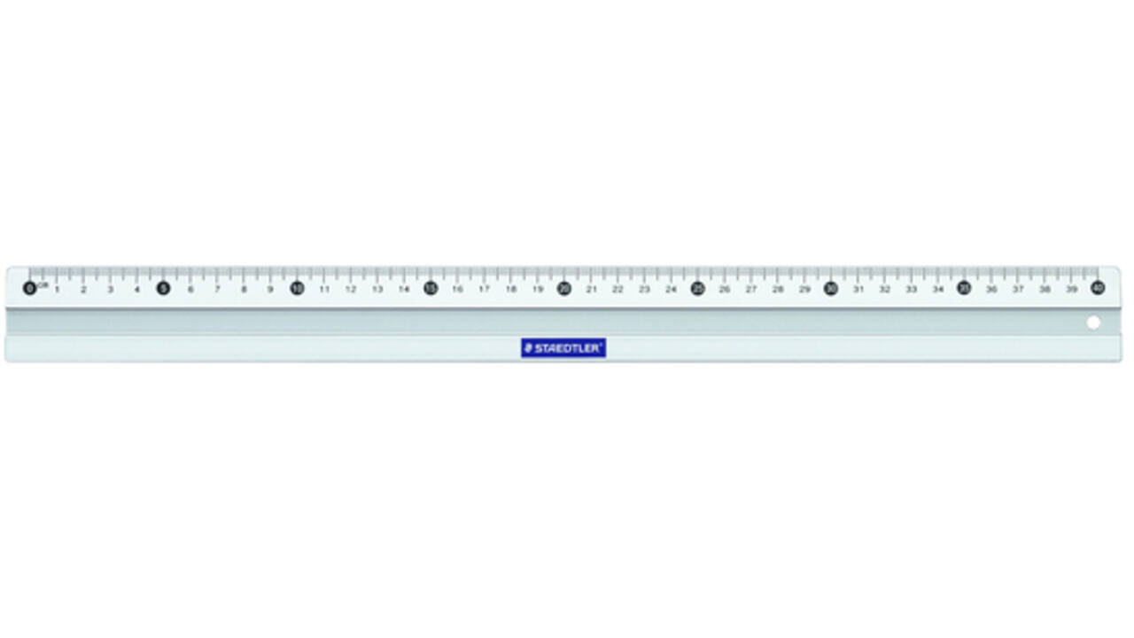Liniaal Staedtler 563 400mm aluminium