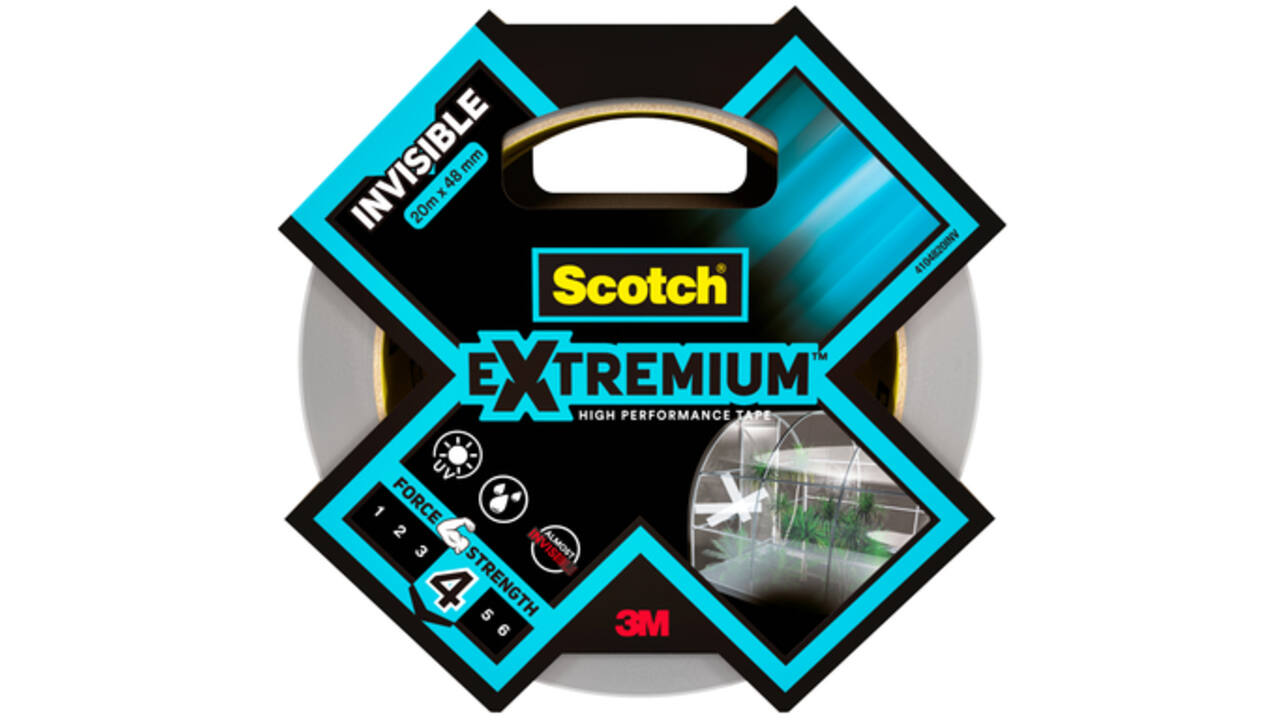 Plakband Scotch Extremium invisible 48mmx25m transparant