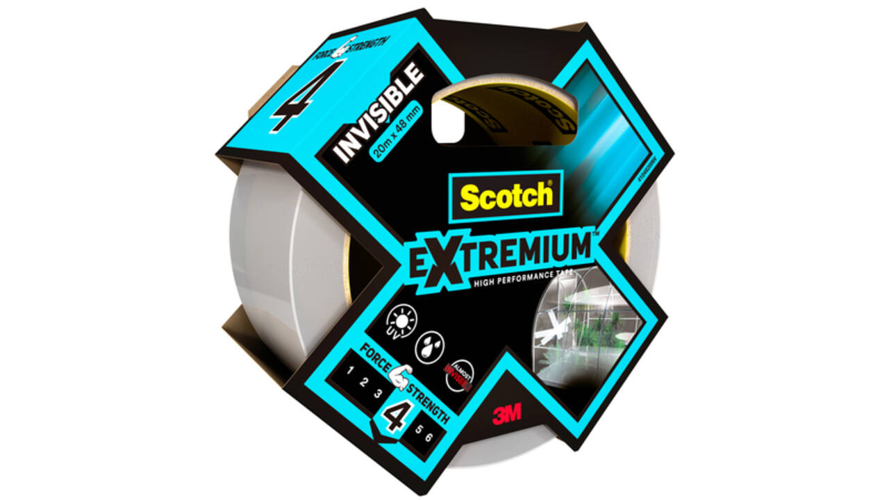 Plakband Scotch Extremium invisible 48mmx25m transparant
