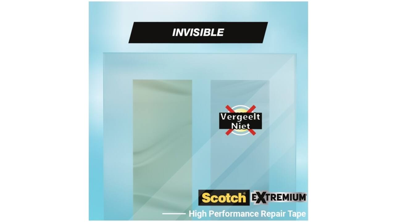Plakband Scotch Extremium invisible 48mmx25m transparant