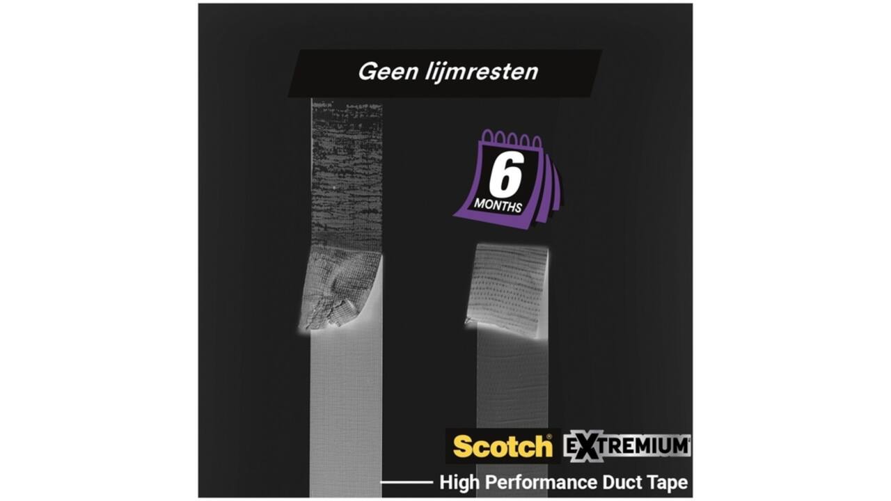 Duct tape Scotch Extremium no residue 18.2mx48mm grijs
