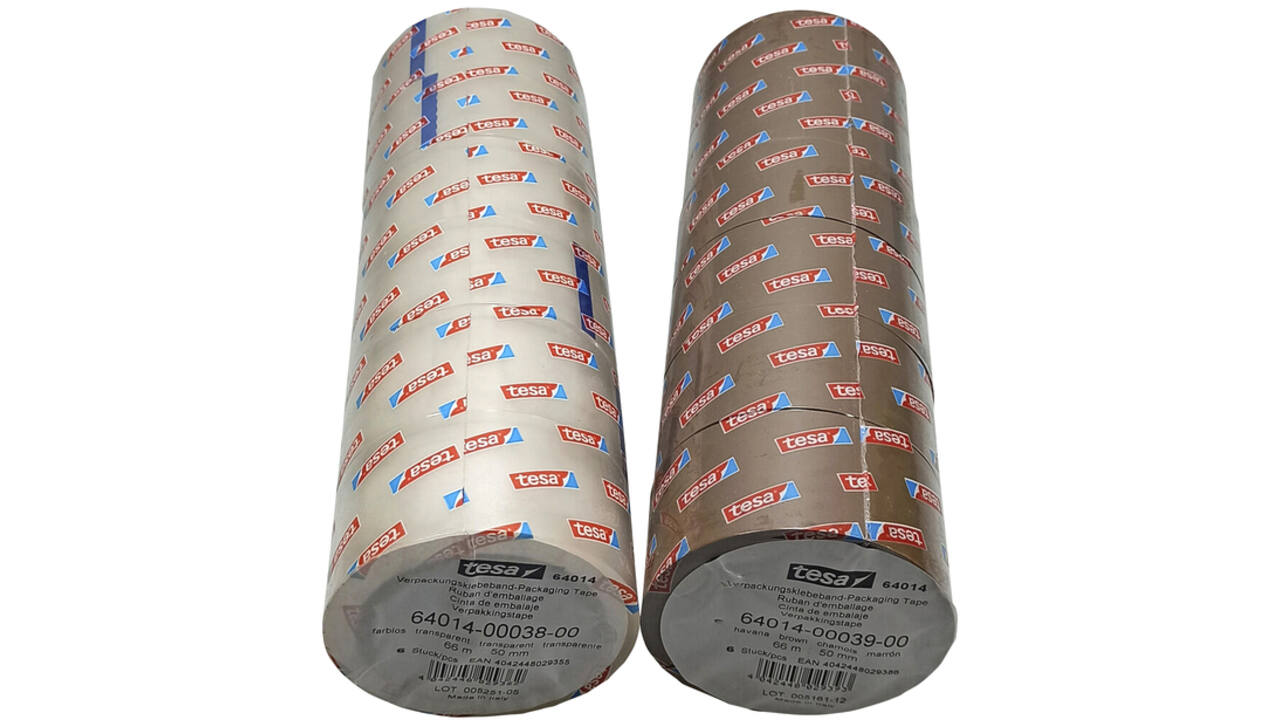 Verpakkingstape Tesa 64014 50mmx66m bruin PP