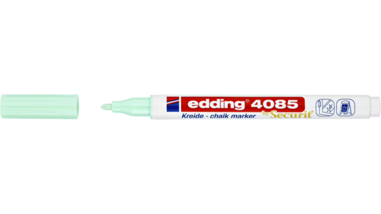 Krijtstift edding 4085 by Securit rond 1-2mm pastel groen