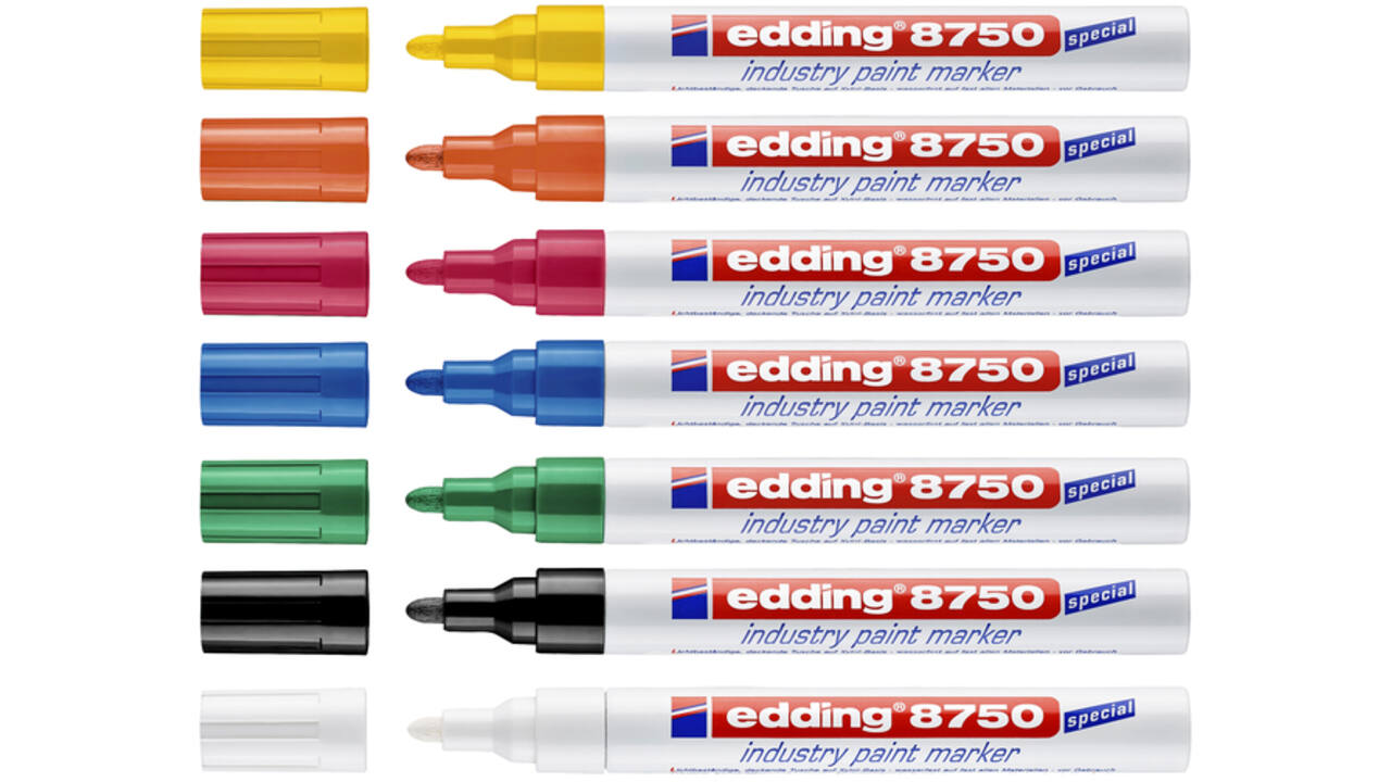 Lakmarker edding 8750 industrie rood