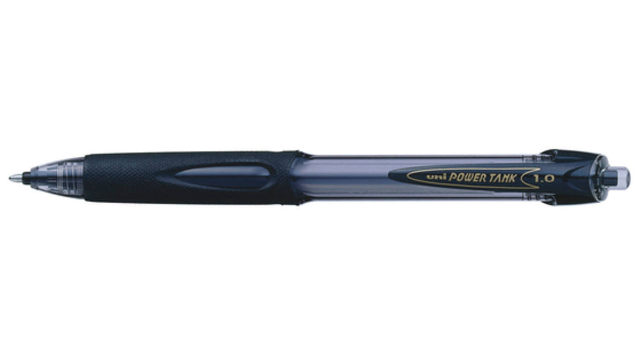 Balpen Uni-ball Powertank medium zwart