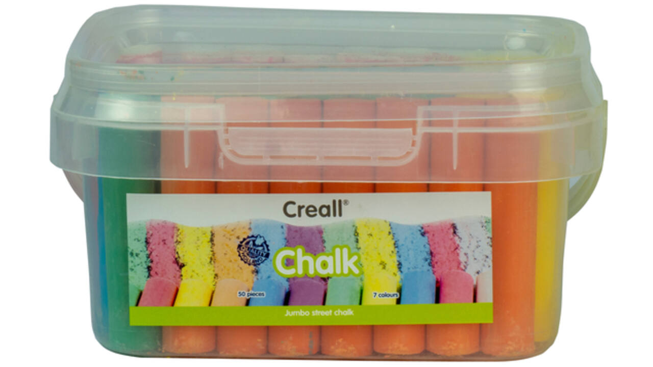 Stoepkrijt Creall 50 stuks 6 kleuren