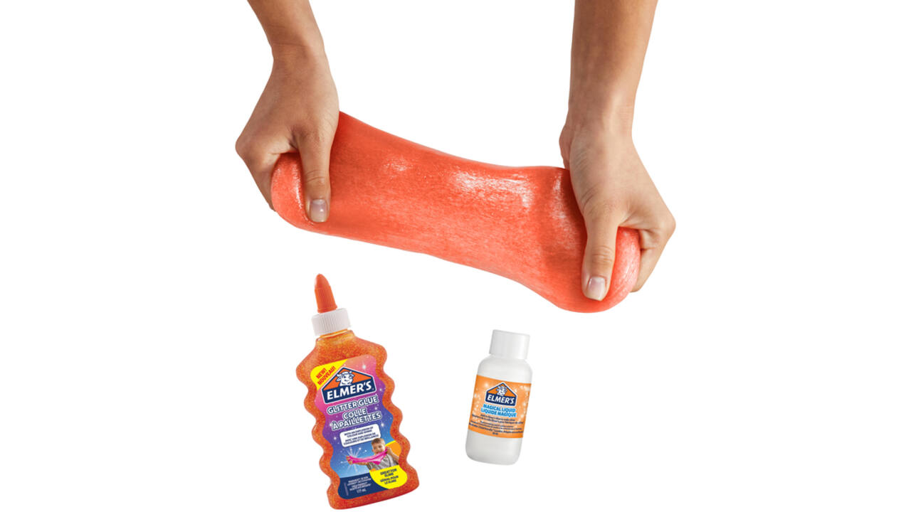 Kinderlijm Elmer's glitter oranje