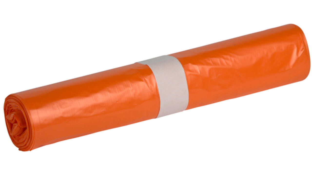 Afvalzak Powersterko HDPE T25 70x110cm 120L oranje