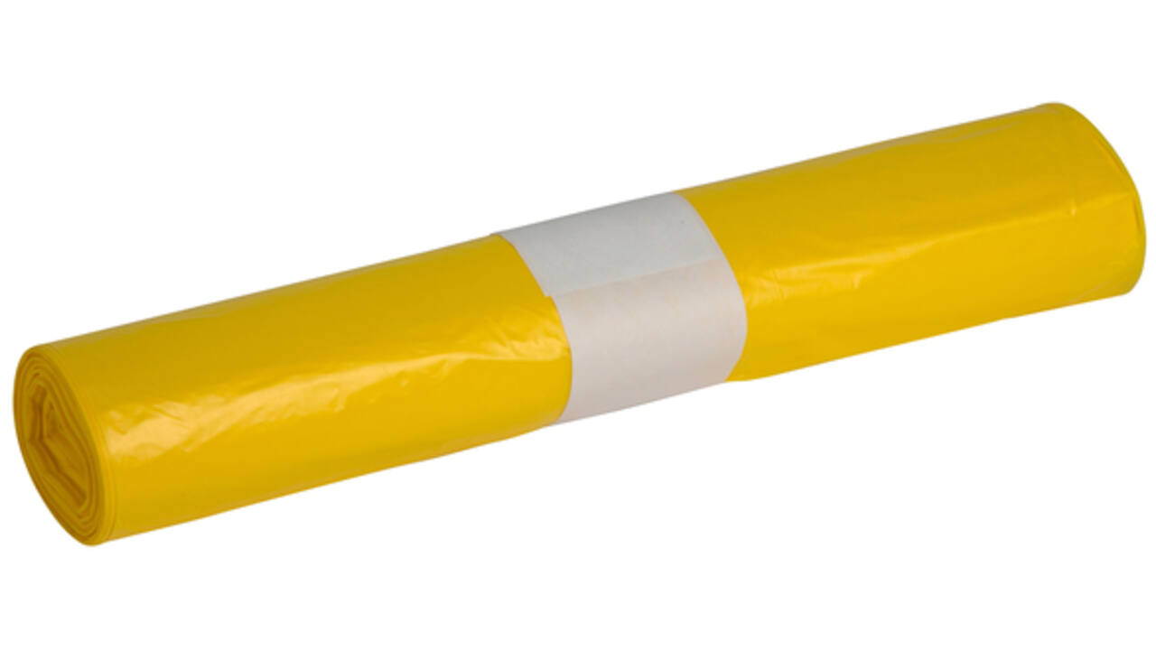 Afvalzak Powersterko HDPE T23 58x100cm 70L geel