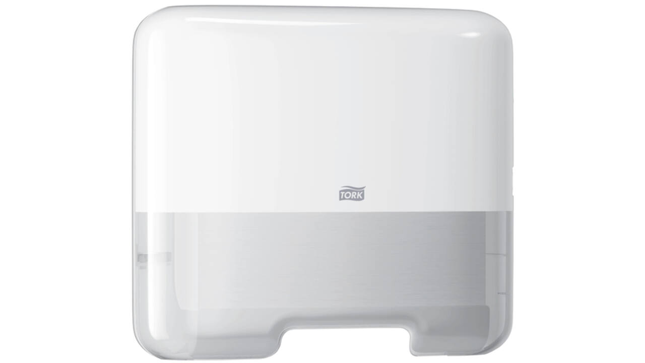 Handdoekdispenser Tork Mini H3 Elevation voor C- en Z-vouw handdoek wit 553100