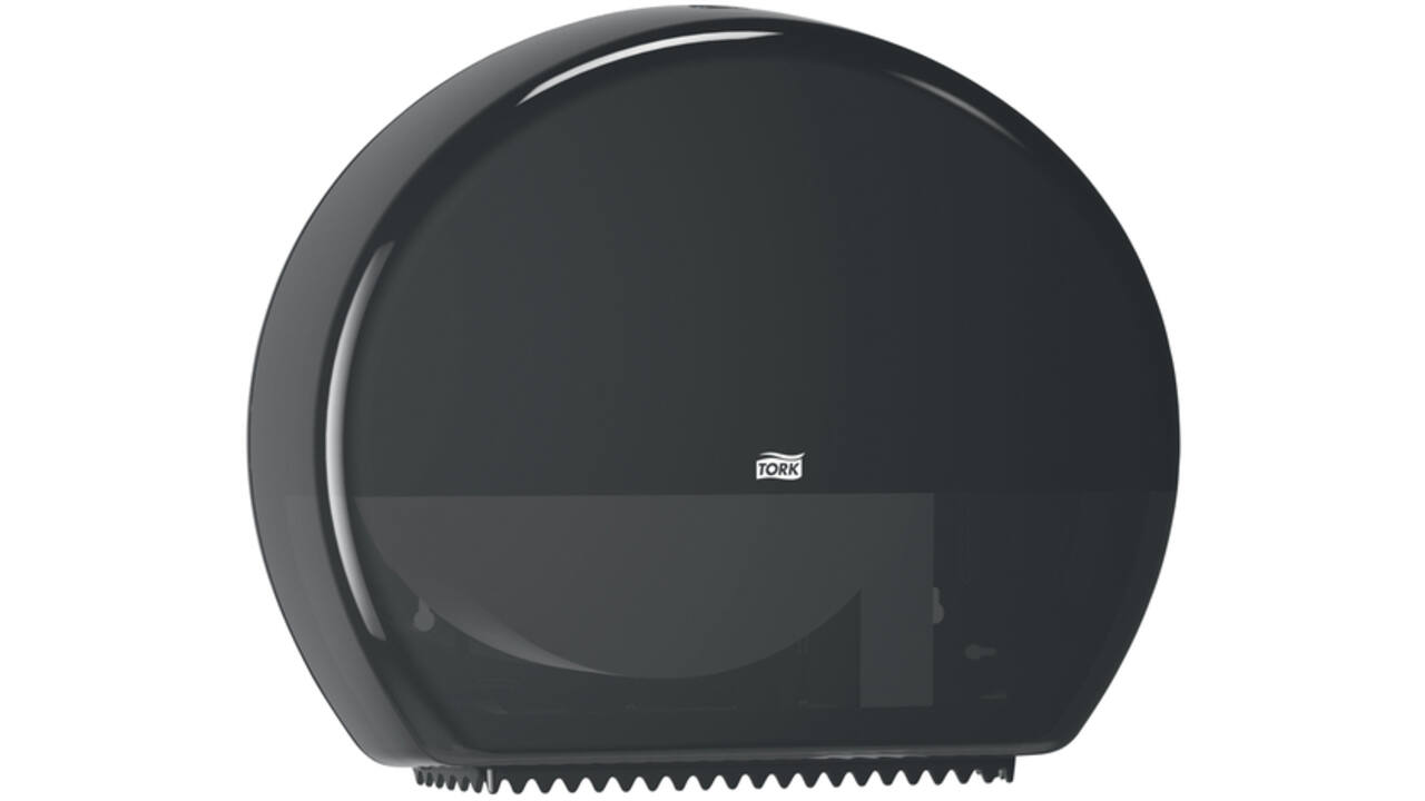 Toiletpapierdispenser Tork Jumbo T1 Elevation zwart 554008