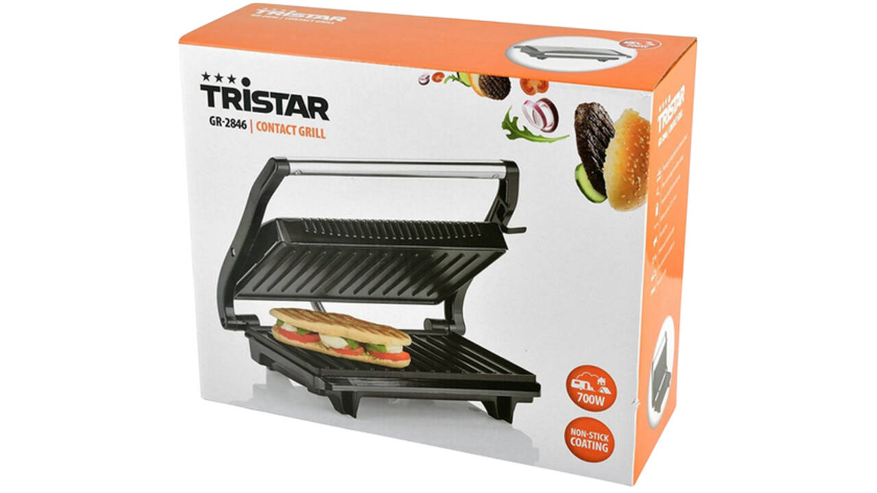 Tosti grillplaat Tristar GR-2650 zwart