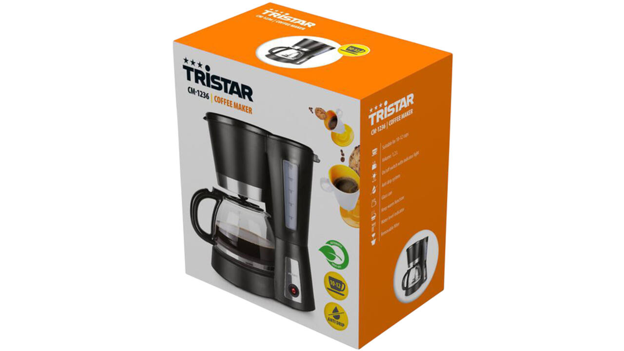 Koffiezetter Tristar CM-1236 1,2L 900W zwart