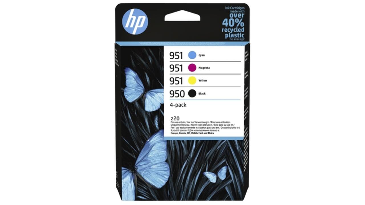 Inktcartridge HP 6ZC65AE 950/951 zwart + 3 kleuren
