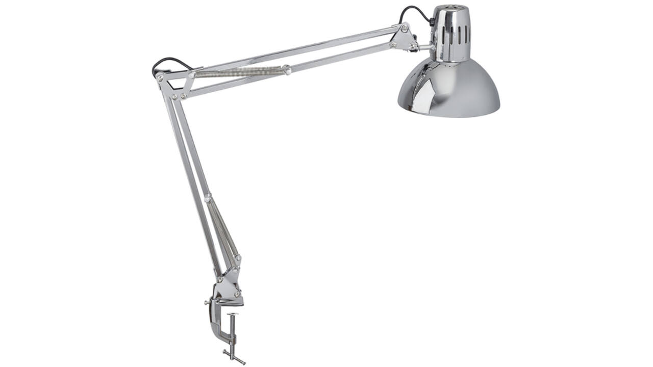 Bureaulamp MAUL Study met tafelklem chroom excl. LED lamp
