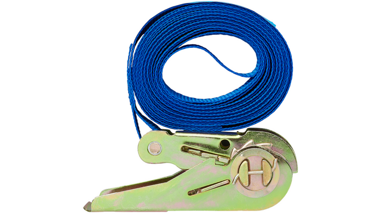 Spanband ProPlus blauw met ratel 3,5m