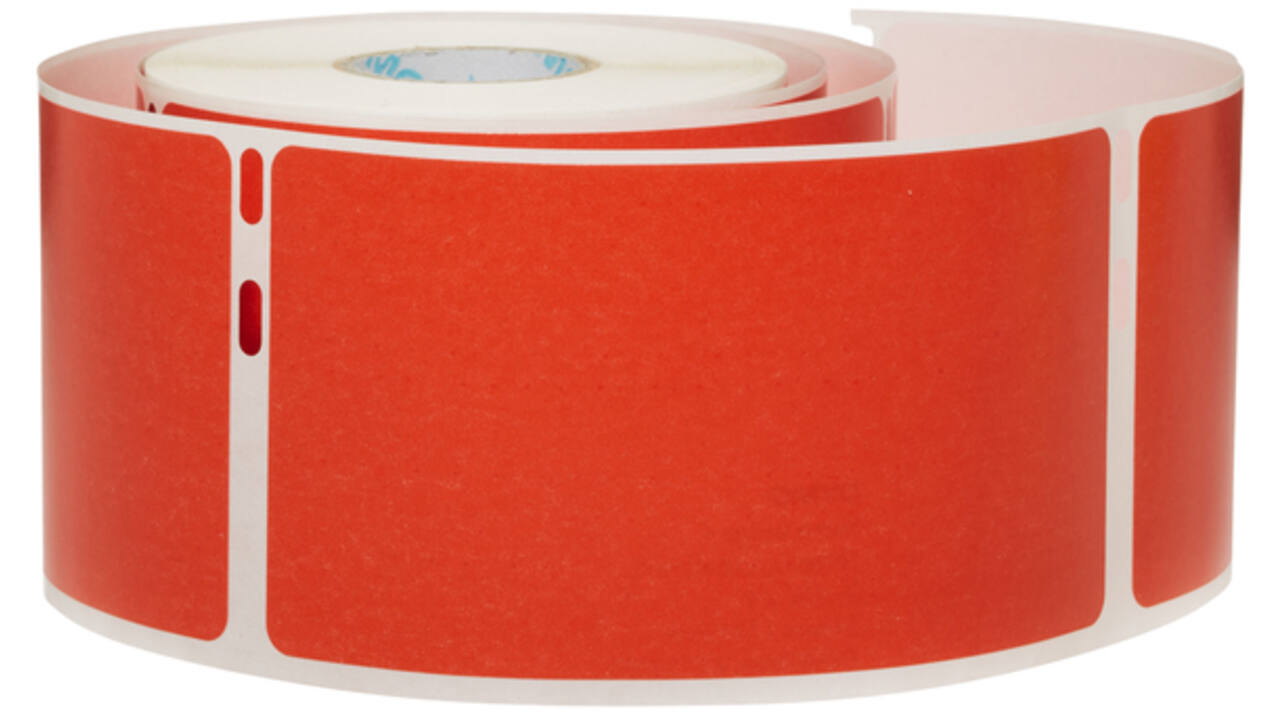 Etiket Dymo LabelWriter naamkaart 54x101mm 1 rol á 220 stuks rood
