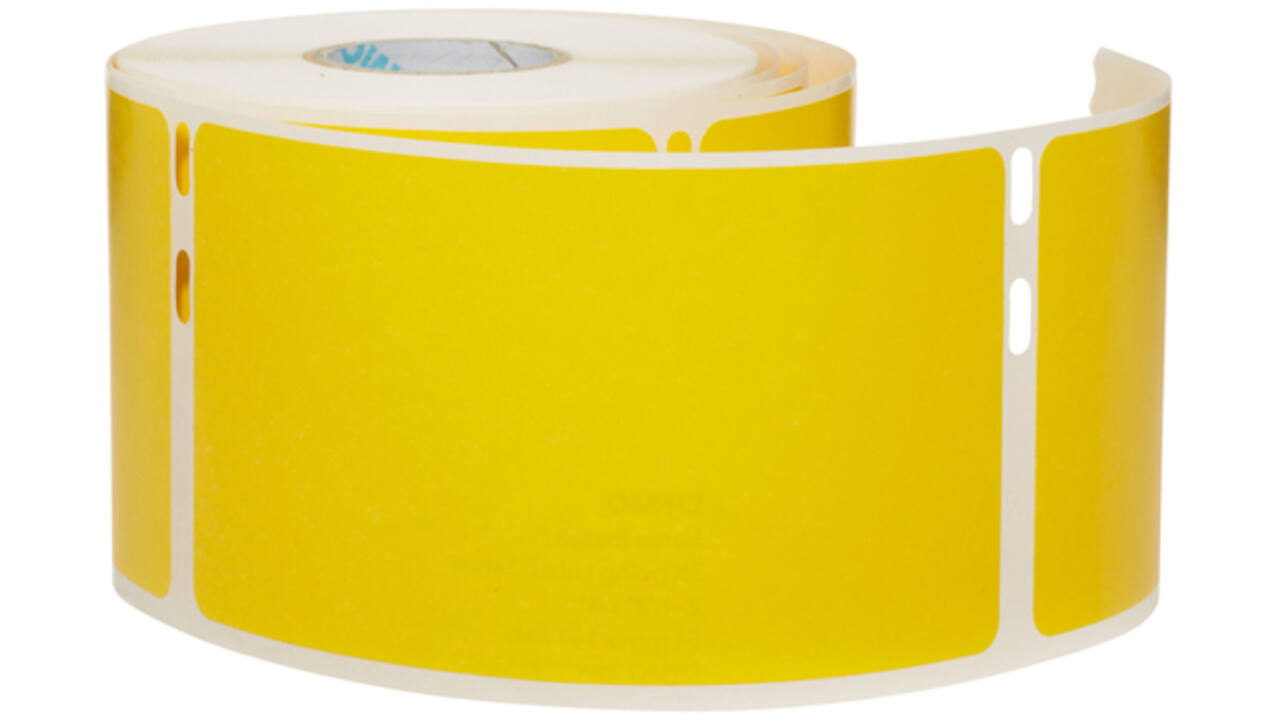 Etiket Dymo LabelWriter naamkaart 54x101mm 1 rol á 220 stuks geel