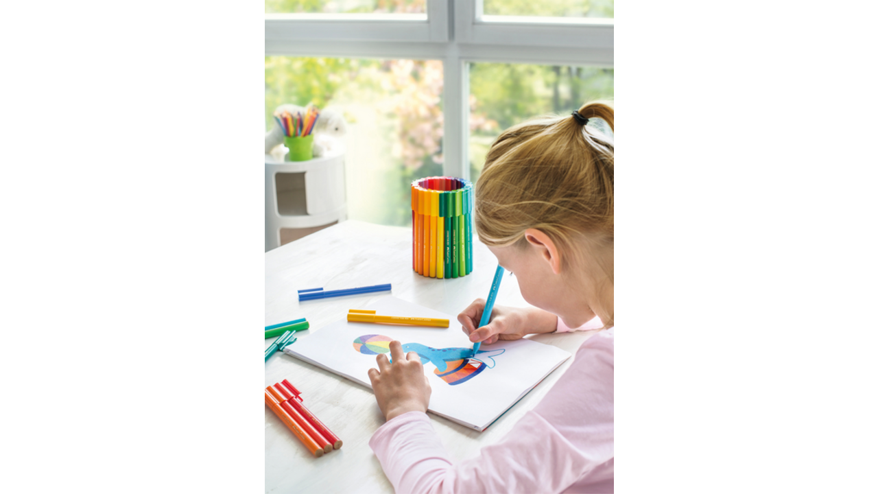 Kleurstift Faber-Castell Connector assorti cadeauset à 80 stuks