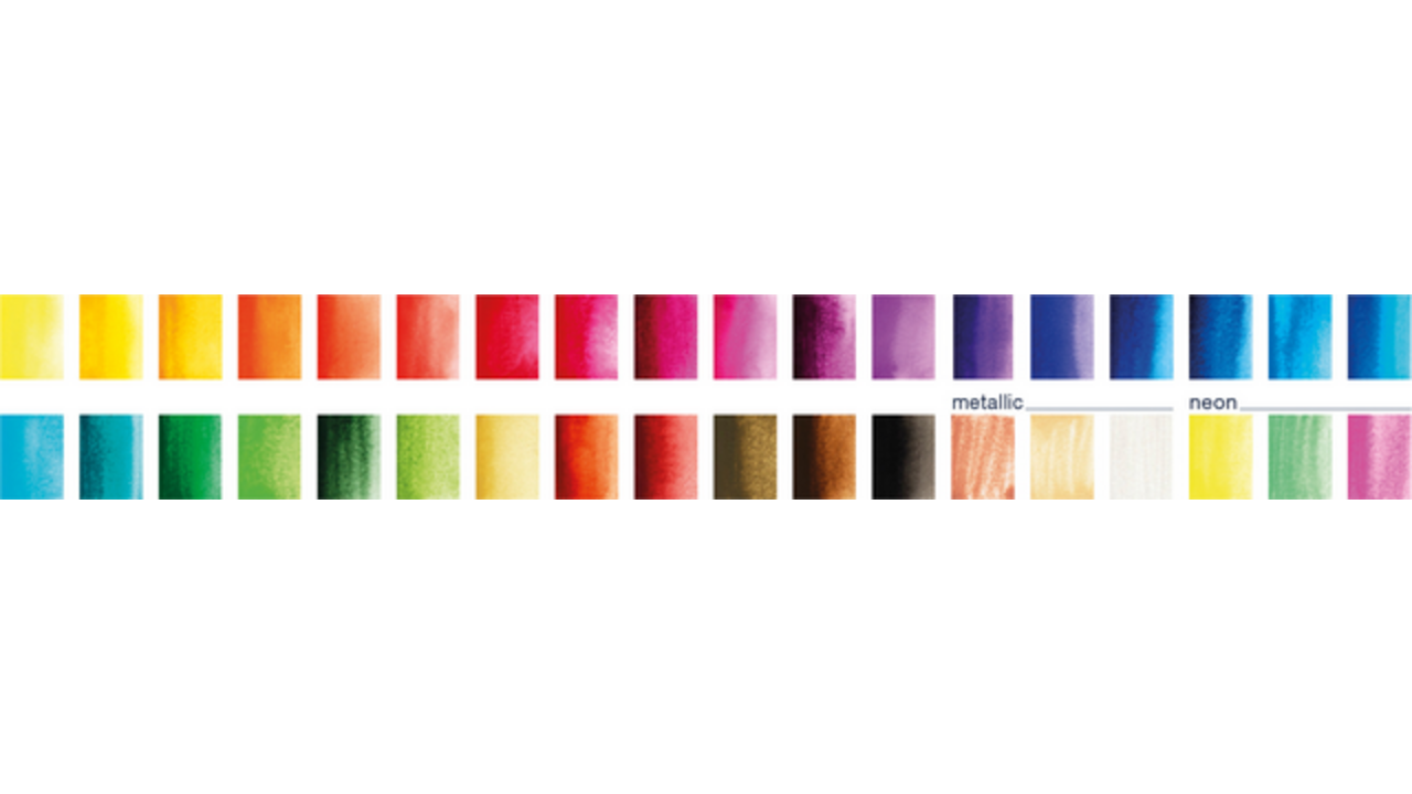Waterverf Faber-Castell assorti palet à 36 stuks