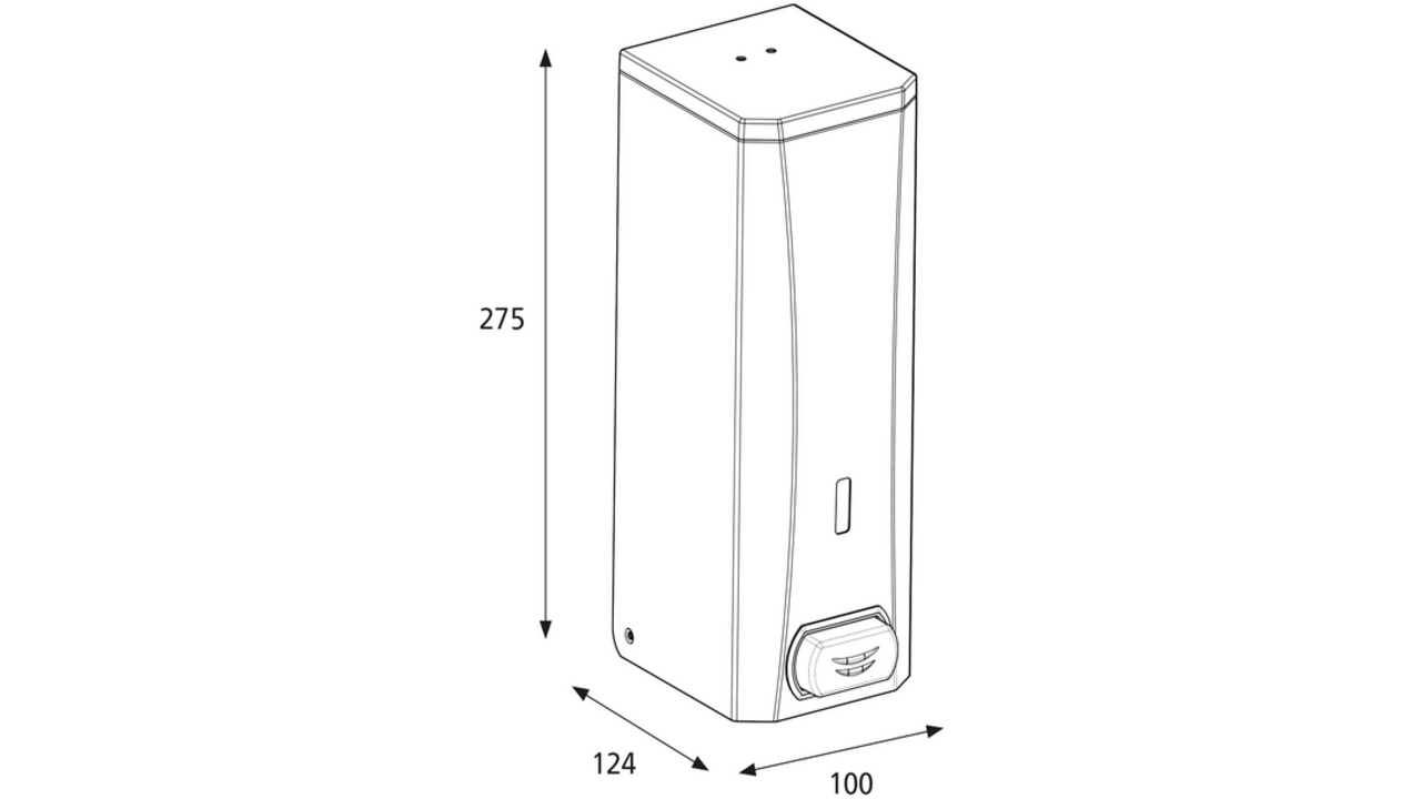Dispenser Katrin 982517 zeepdispenser Metaal wit