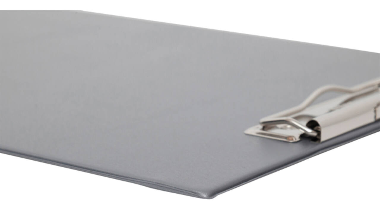Klembord MAUL A4 staand PVC zilvergrijs