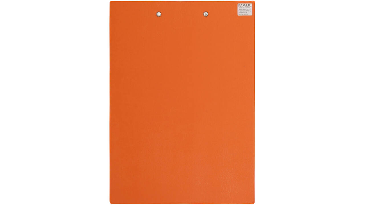 Klembord MAUL A4 staand PVC neon oranje