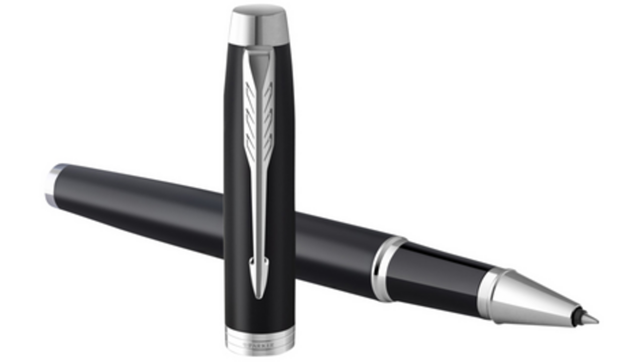 Rollerpen Parker IM matte black CT fijn