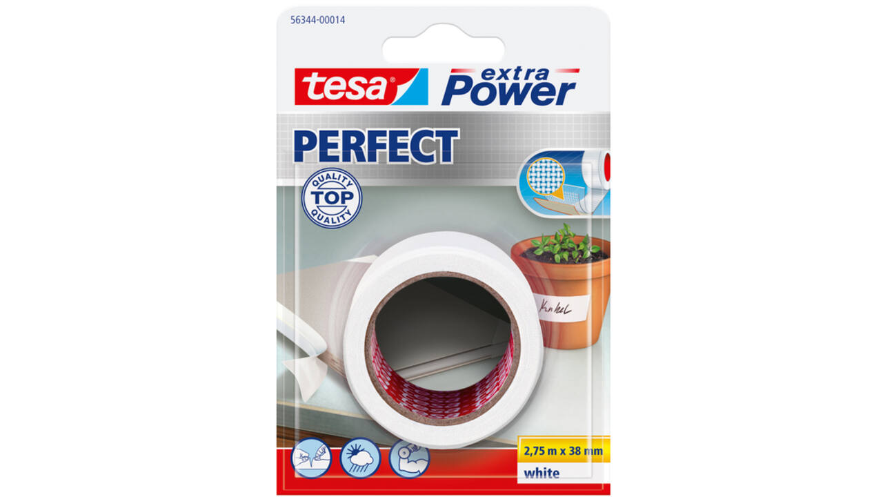 Reparatietape tesa® extra Power Perfect 2.75mx38mm wit