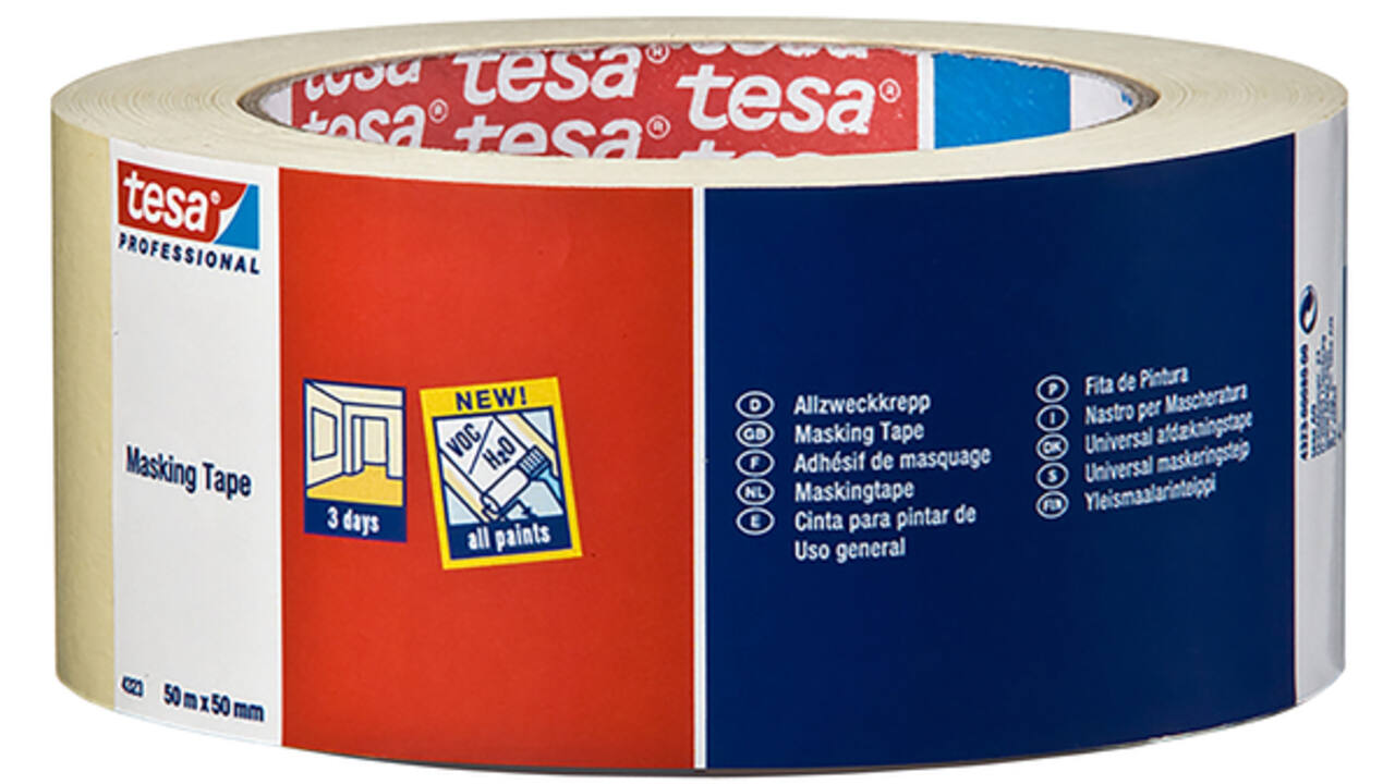 Afplaktape Tesa 04323 professional 50mmx50m