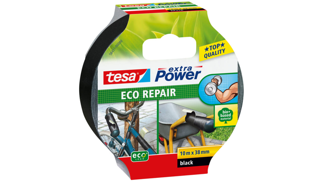 Reparatietape tesa® extra Power ECO 10mx38mm zwart