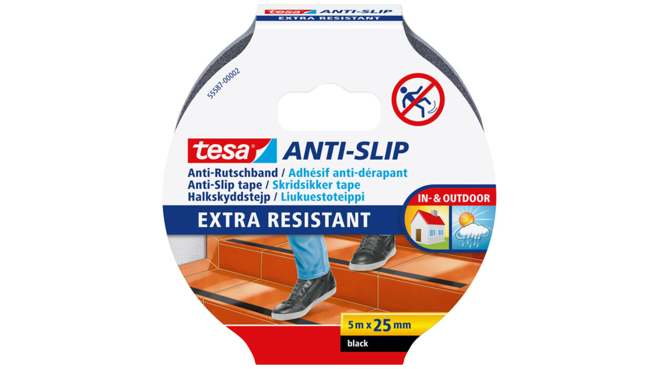 Anti-slip tape tesa® 5mx25mm zwart