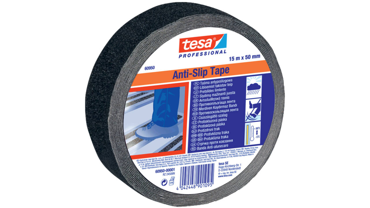 Antisliptape Tesa 60950 50mmx15m zwart