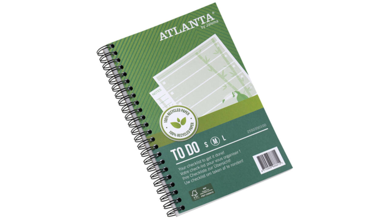 Things to do Djois Atlanta recycled papier Jungle 125x195mm 100 vel 70gr groen 2 stuks