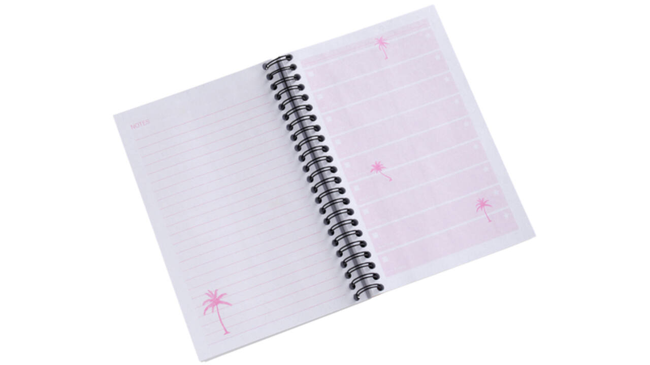 Things to do Djois Atlanta recycled papier Tropical 125x195mm 100 vel 70gr roze 2 stuks
