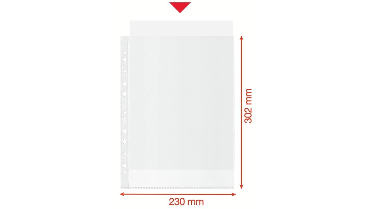 Showtas Esselte recycle PP A4 70µ 11-gaats transparant 100 stuks