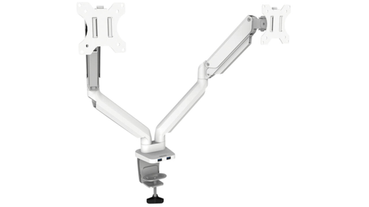 Monitorarm Fellowes Platinum Serie Duo wit
