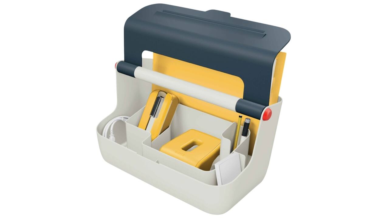 Opbergbox Leitz Cosy draagbaar kunststof grijs